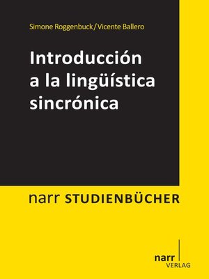 cover image of Introducción a la lingüística sincrónica